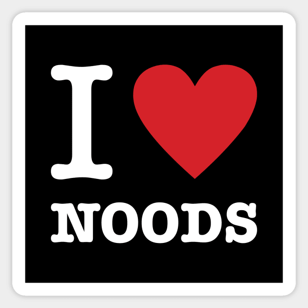 I Love Noods Sticker by WMKDesign